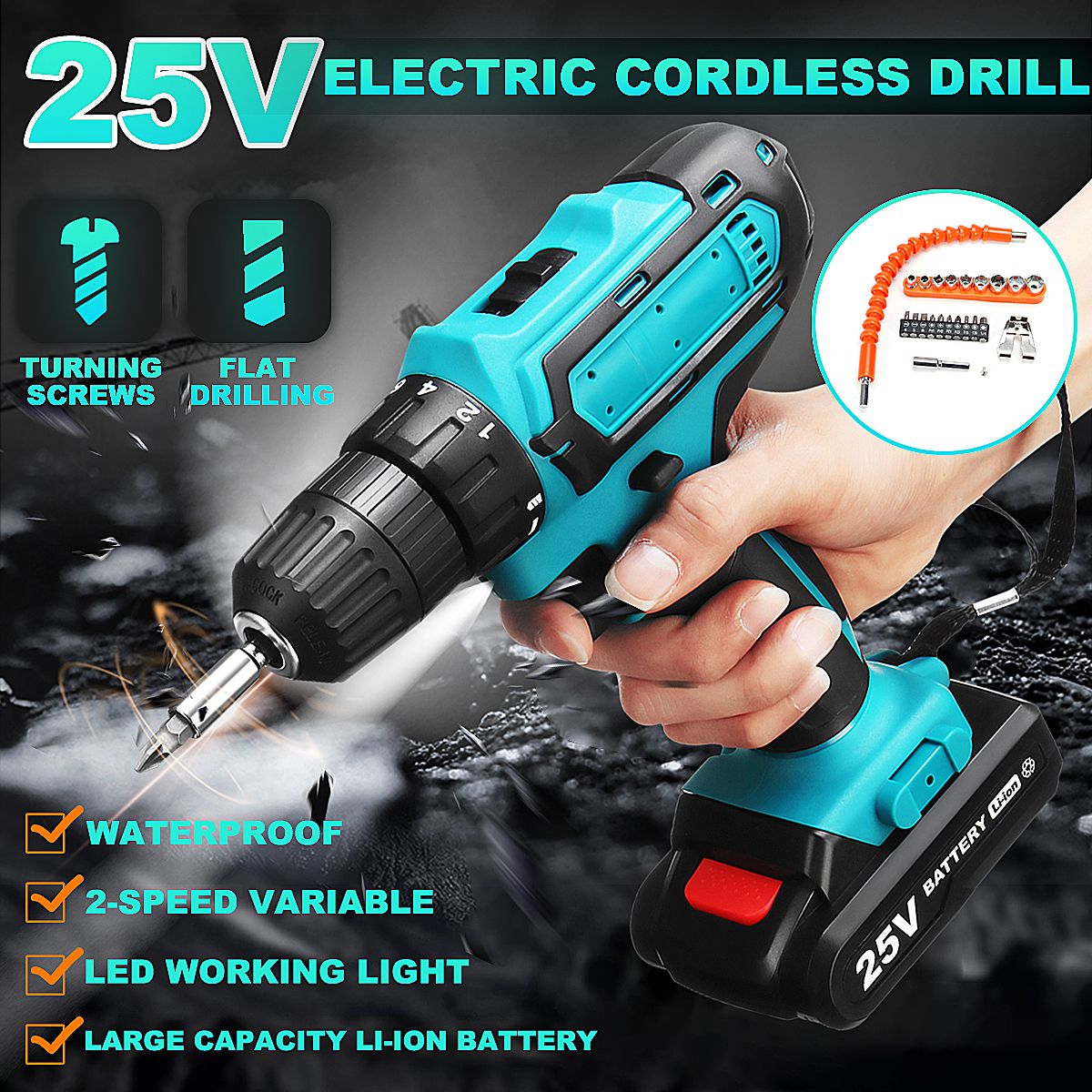 25V-Rechargable-Lithium-Power-Dirlls-Set-Cordless-Electric-Drill-2-Speed-Adjustment-LED-Lighting-Scr-1526379