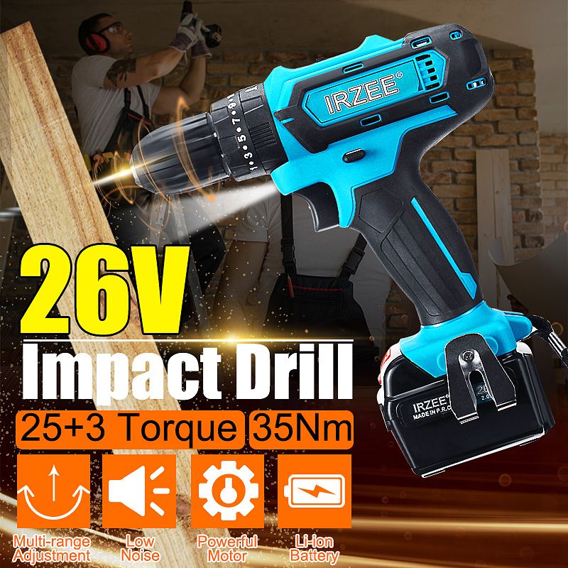 26V-Impact-Drill-Cordless-Electric-Drill-253-Stage-Lithium-Power-Drills-Drilling-Tool-1449053