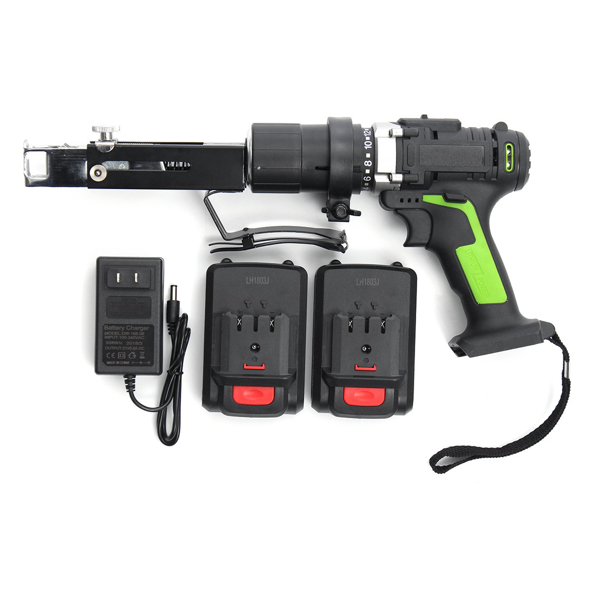 28V-Electric-Chain-Drill-Power-Drills-Chain-Gun-Rechargable-Elecreic-Drill-2-Batteries-1-Charger-1318858