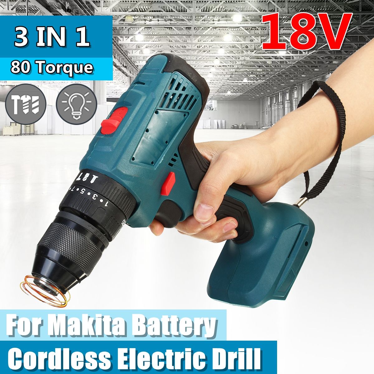 3-In-1-Cordless-Rechargeable-Electric-Screwdriver-Impact-Drill-10mm-for-18V-Makita-Battery-1704029