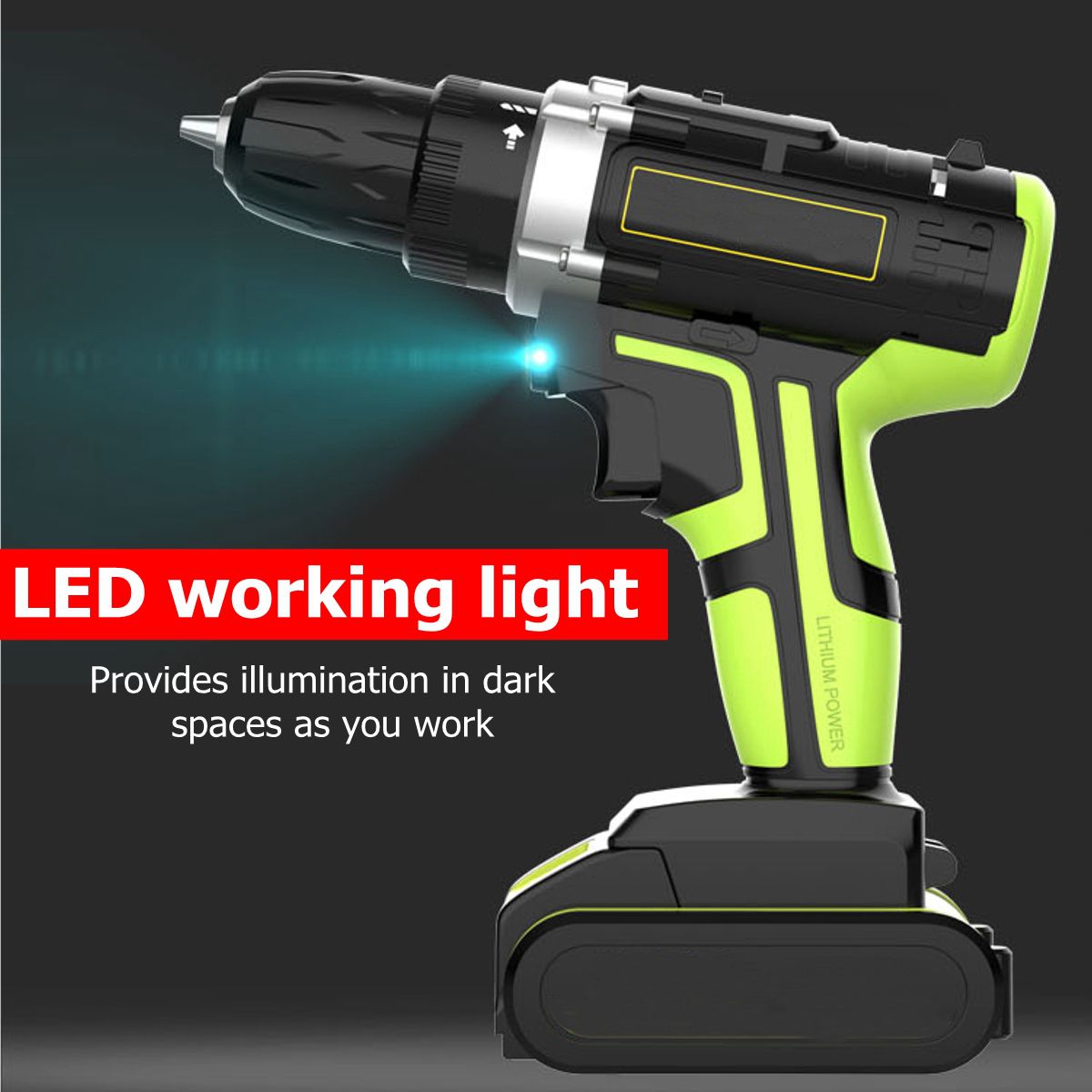 3-In-1-Hammer-Drill-48VF-Cordless-Drill-Double-Speed-Power-Drills-LED-lighting-12Pcs-Large-Capacity--1457207