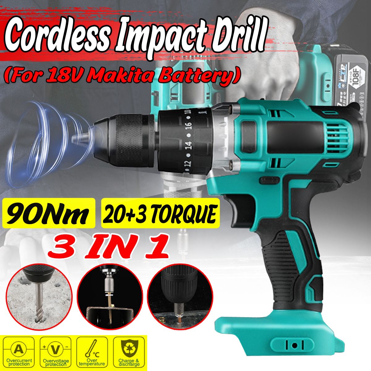 3-in-1-Cordless-Impact-Drill-13mm-Rechargeable-Hammer-Drill-Electric-Screwdriver-For-18V-Battery-1647483