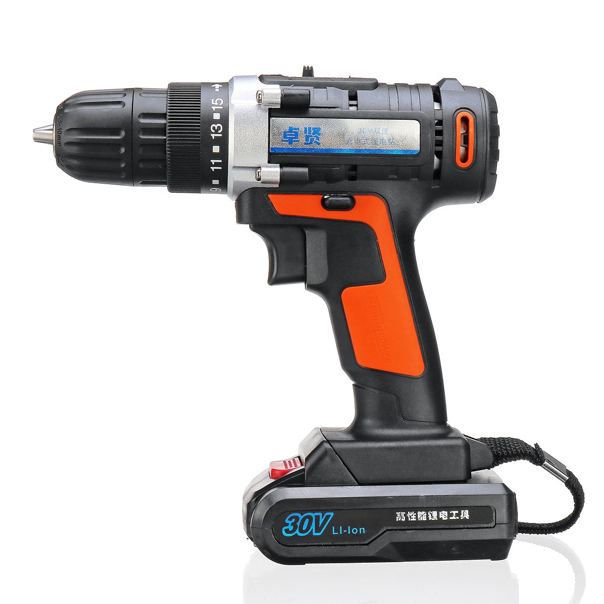 30V-Cordless-Rechargeable-Power-Drill-Driver-Electric-Screwdriver-with-2-Li-ion-Batteries-1393459