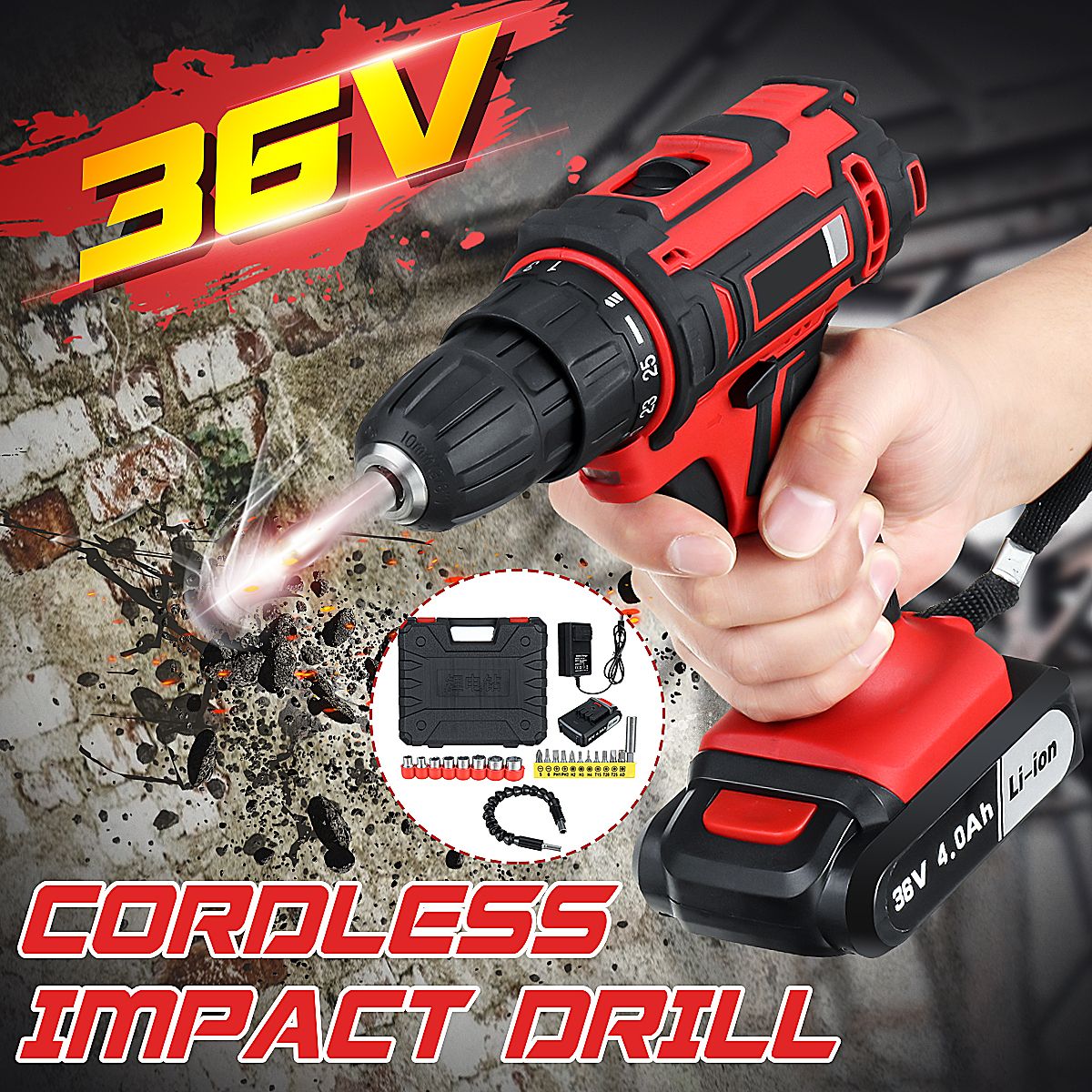 36V-Cordless-Electric-Impact-Drill-2-Speed-LED-Light-Power-Tool-Screw-Driver-Kit-1618175
