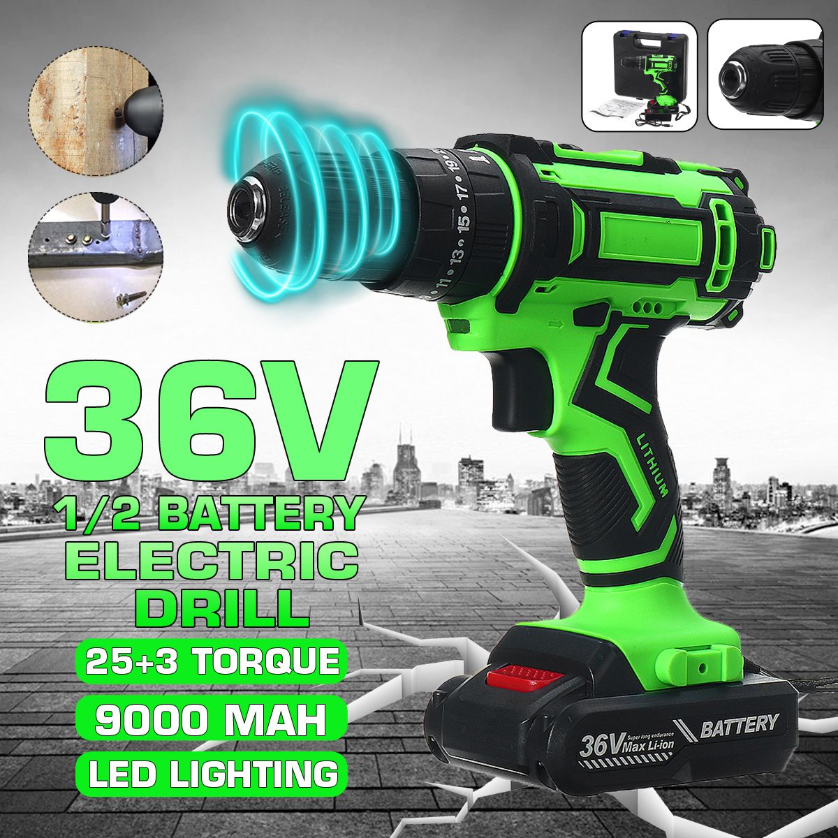 36V-Electric-Hand-Drill-Driver-253-Torque-Setting-Power-Drilling-DIY-Work-W-1-Or-2-Li-ion-battery-1582717