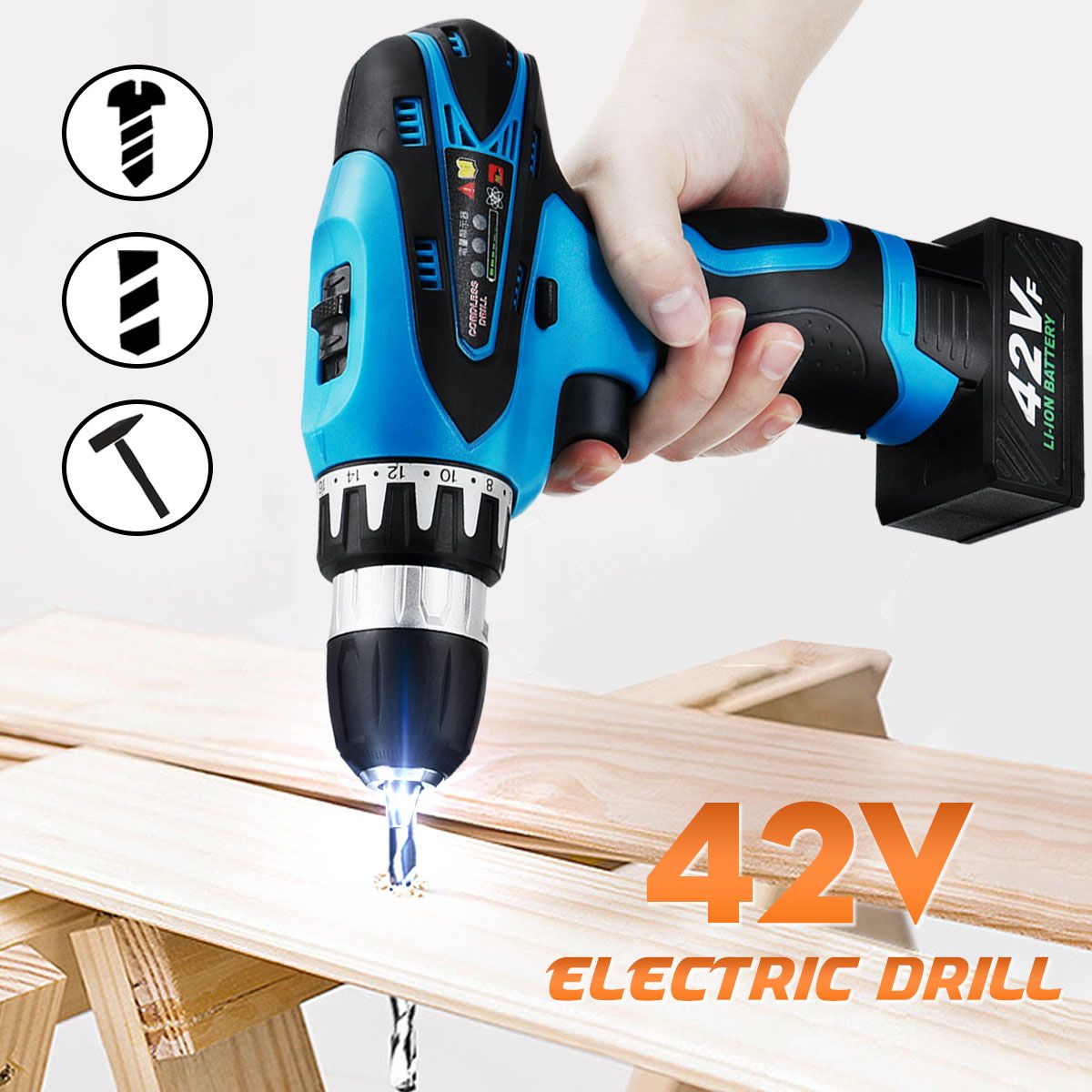 42V-9000mAh-Electric-Cordless-Drill-Driver-LED-2-Speed-Screwdriver-W-1-or-2-Li-Ion-Battery-1451594