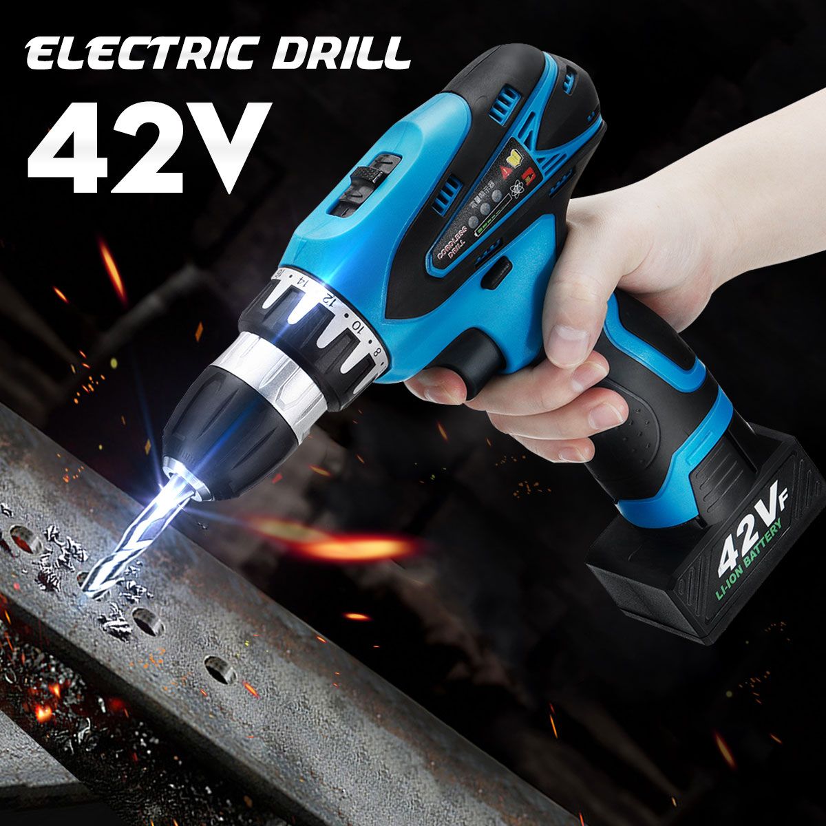 42V-9000mAh-Electric-Cordless-Drill-Driver-LED-2-Speed-Screwdriver-W-1-or-2-Li-Ion-Battery-1451594