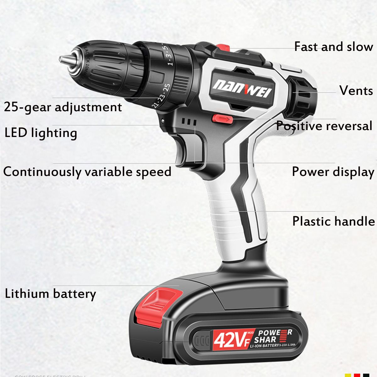 42VF-51500mah-Electric-Drill-Driver-2-Speed-36NM-Power-Drills-W-1-or-2-Battery-253-Torque-DIY-Powerf-1586341