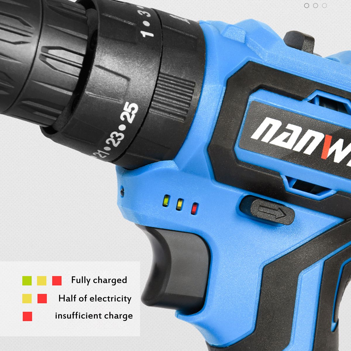 42VF-Cordless-Electric-Impact-Drill-251-Torque-Rechargeable-2-Speed-Screwdriver-W-1-or-2-Li-ion-Batt-1590412