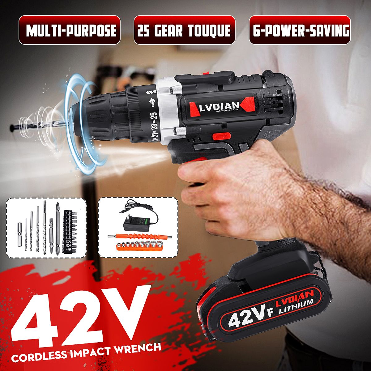 42VF-Li-Ion-Battery-Cordless-Rechargeable-Electric-Impact-Drill-Driver-Screwdriver-LED-Light-1563697