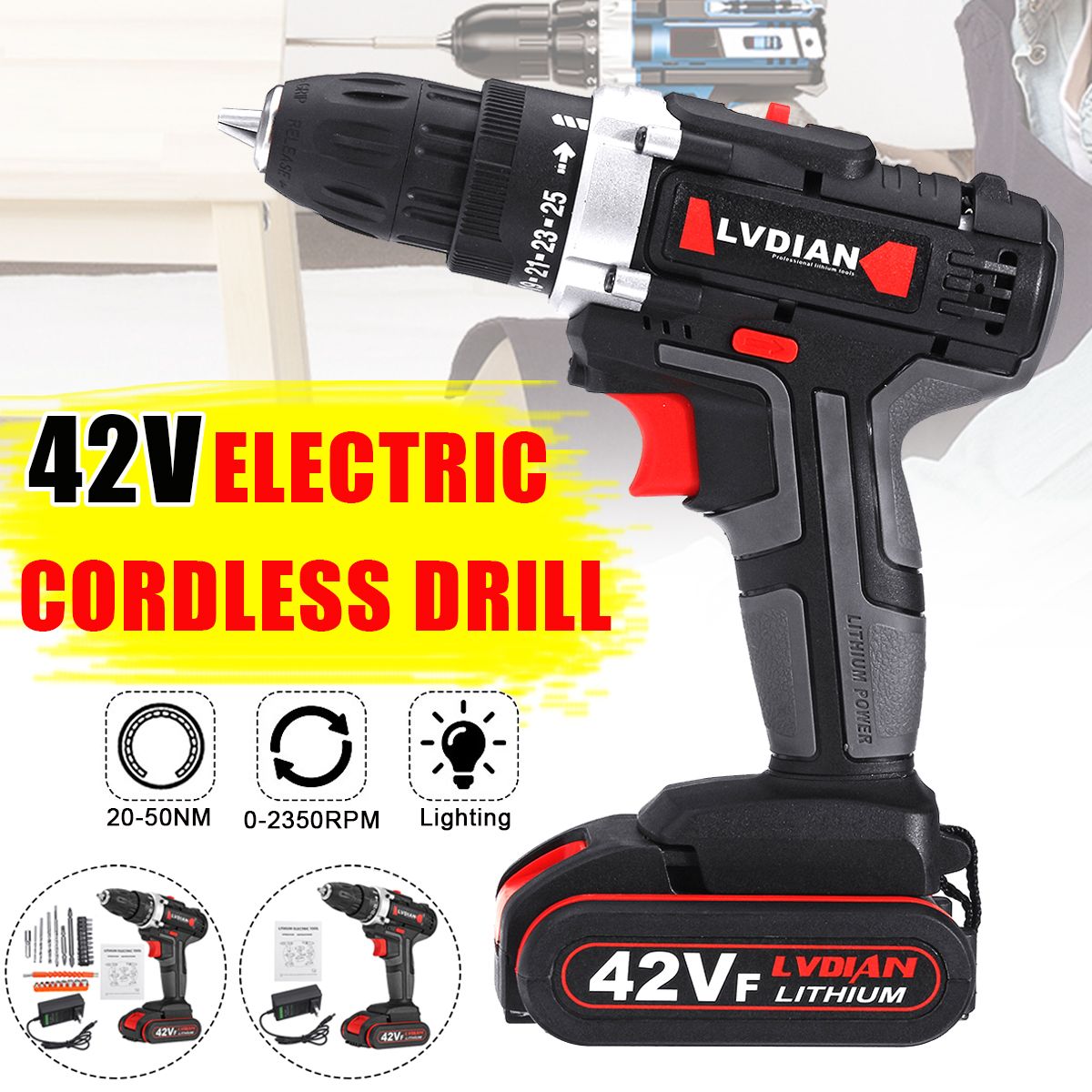 42VF-Li-Ion-Battery-Cordless-Rechargeable-Electric-Impact-Drill-Driver-Screwdriver-LED-Light-1563697