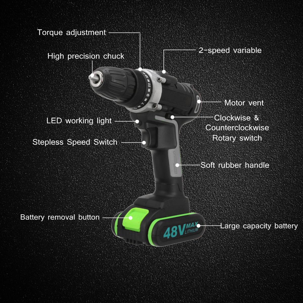48V-18-Gear-Power-Drills-Cordless-Electric-Drill-2-Speed-LED-lighting-Powerful-Driling-Tool-1452966