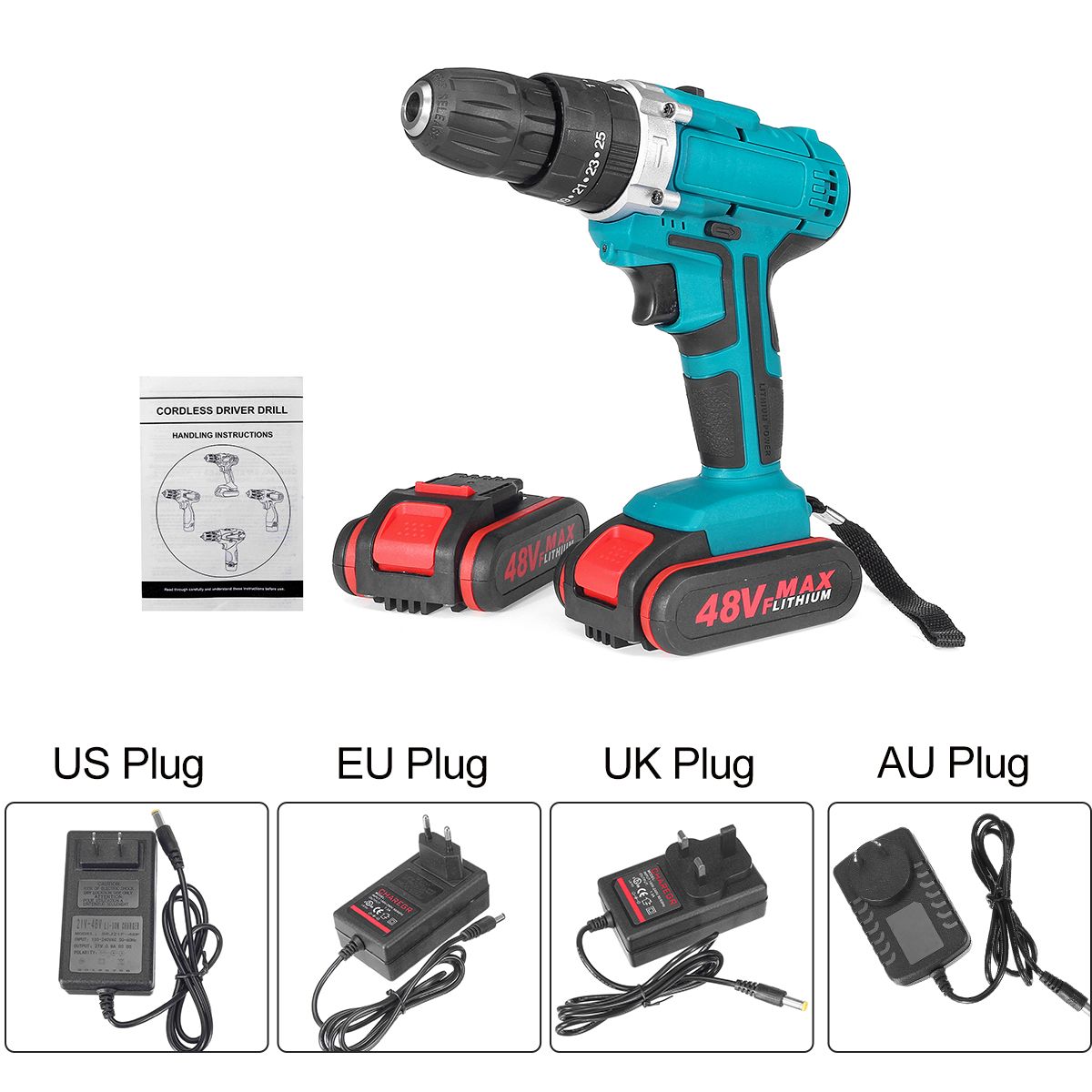 48V-2-Speed-Power-Drills-Cordless-Electric-Drill-13000mAh-253-Torque-Drilling-Tool-With-2-Li-ion-Bat-1553635