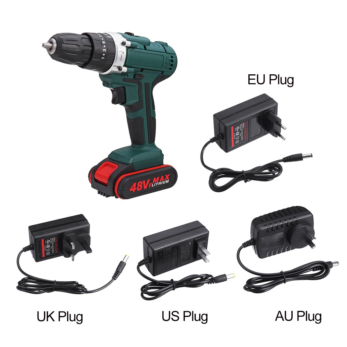 48V-2-Speed-Power-Drills-Cordless-Electric-Drill-6500mAh-253-Torque-Drilling-Tool-1553638