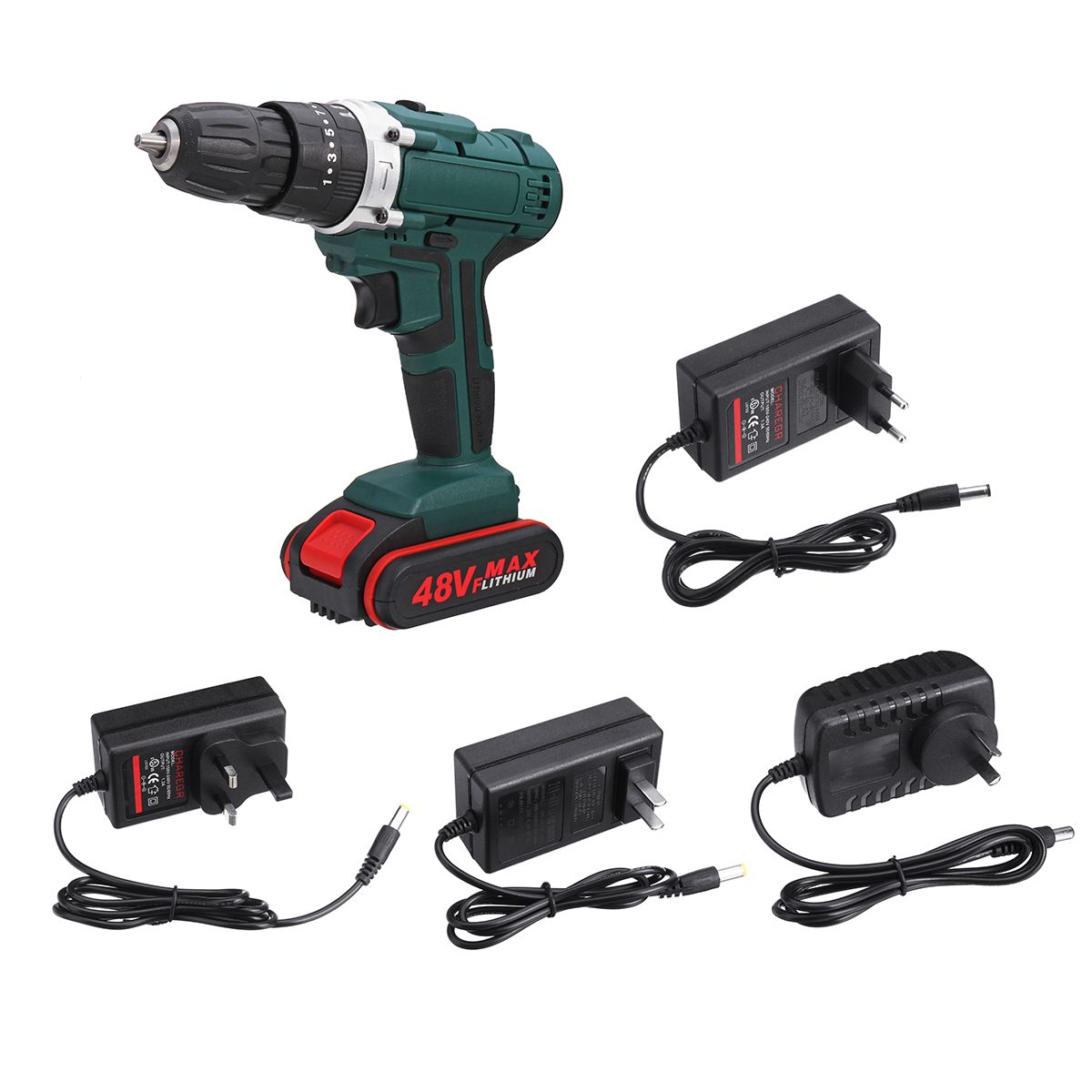 48V-2-Speed-Power-Drills-Cordless-Electric-Drill-6500mAh-253-Torque-Drilling-Tool-1553638