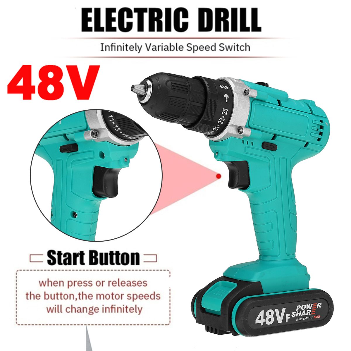 48V-38-Chuck-Powered-Electric-Drill-LED-Light-Cordless-Screwdriver-W-12x-Battery-1740218
