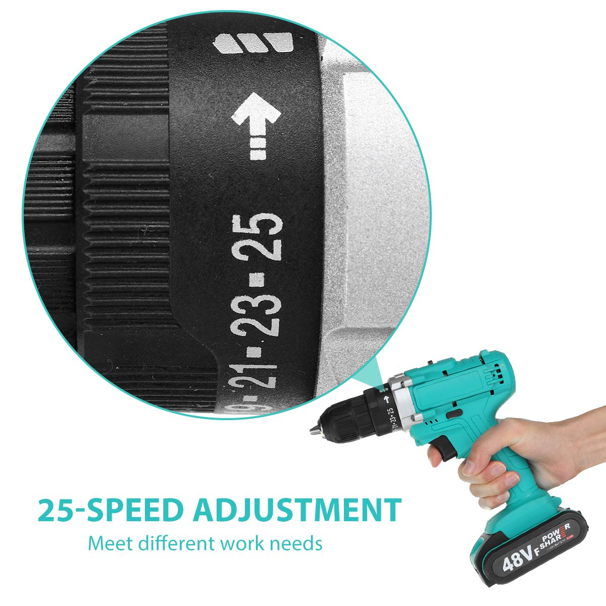 48V-38-Chuck-Powered-Electric-Drill-LED-Light-Cordless-Screwdriver-W-12x-Battery-1740218