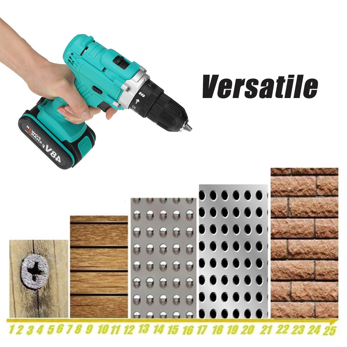 48V-38-Chuck-Powered-Electric-Drill-LED-Light-Cordless-Screwdriver-W-12x-Battery-1740218
