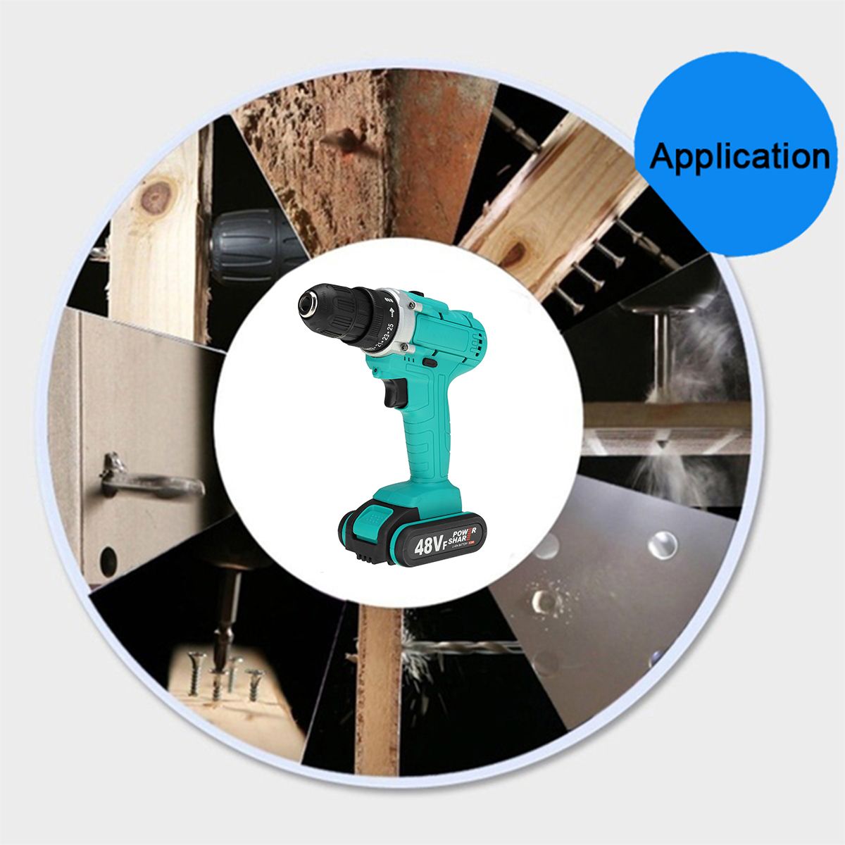 48V-38-Chuck-Powered-Electric-Drill-LED-Light-Cordless-Screwdriver-W-12x-Battery-1740218