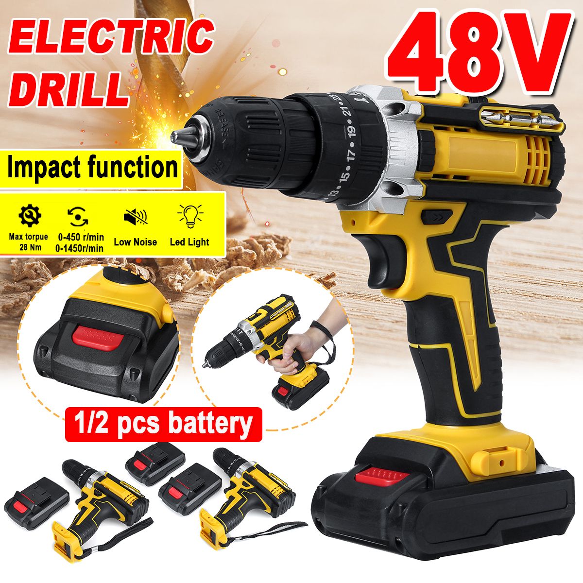 48V-Cordless-Electric-Drill-Impact-Drill-Powerful-Driver-Drill-25-28Nm-With-1-Or-2-Li-ion-Battery-1595596