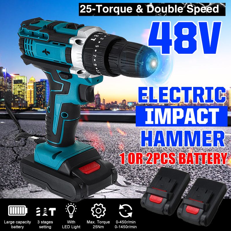 48V-Cordless-Impact-Electric-Screwdriver-Drill-253-Gear-ForwardReverse-Switch-Power-Screw-Driver-W-1-1624534