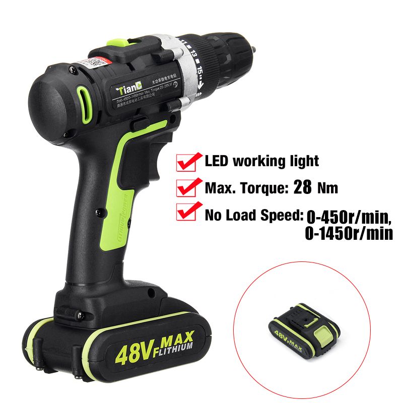 48V-Electric-Power-Cordless-Drill-Screwdriver-Woodworking-Tool-with-12pcs-Rechargeable-Batteries-1455935