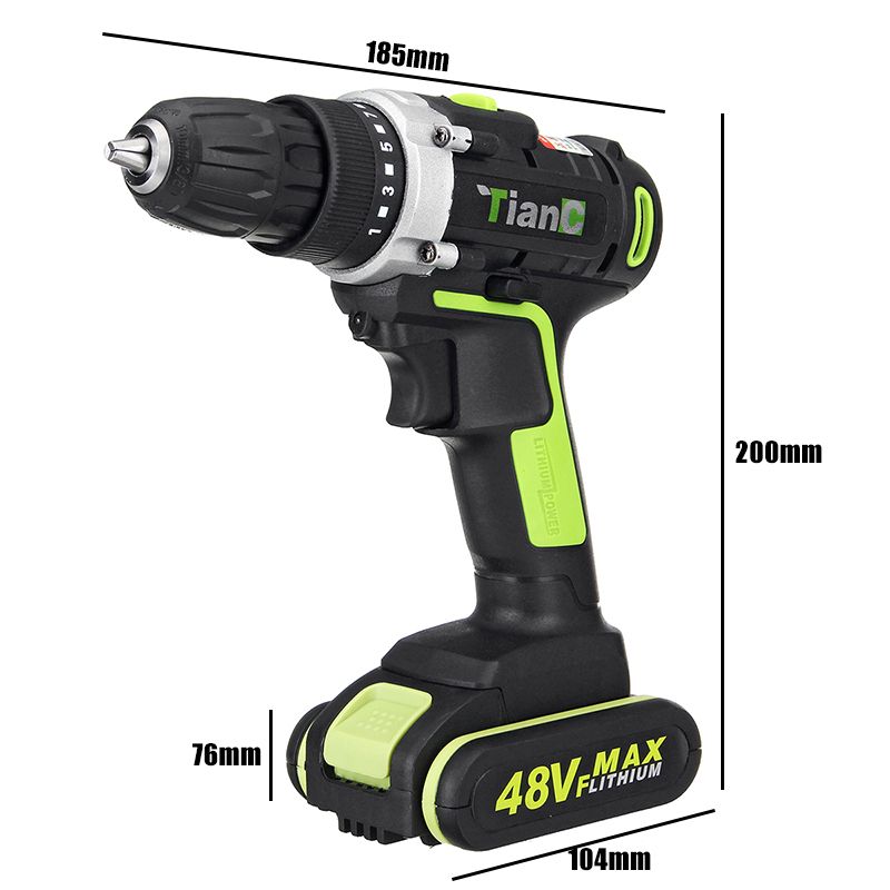 48V-Electric-Power-Cordless-Drill-Screwdriver-Woodworking-Tool-with-12pcs-Rechargeable-Batteries-1455935