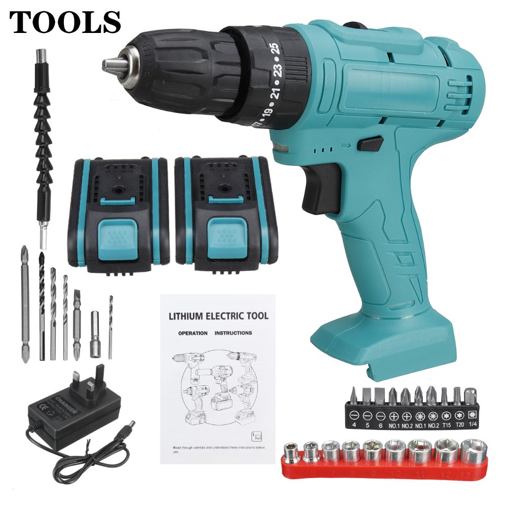 48V-Impact-Electric-Drill-6000mAh-Drill-Screwdriver-W-LED-Working-Light-W-12pc-Battery-1760104