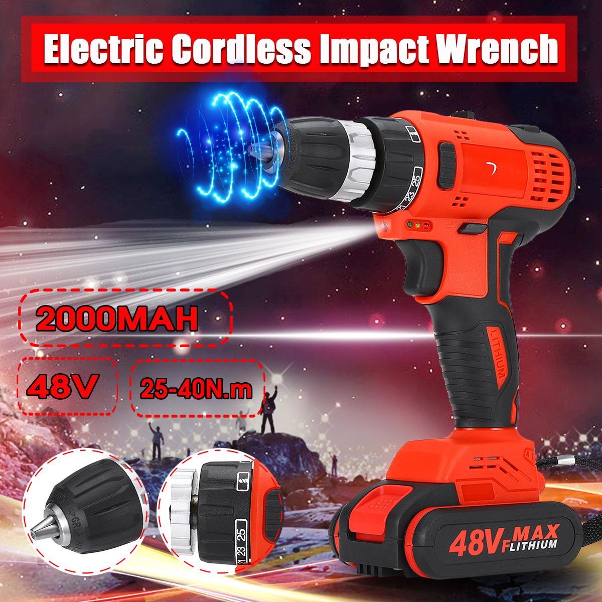 48VF-2000mAh-Cordless-Rechargeable-Brushless-Electric-Drill-W-1or-2-Battery-1572479