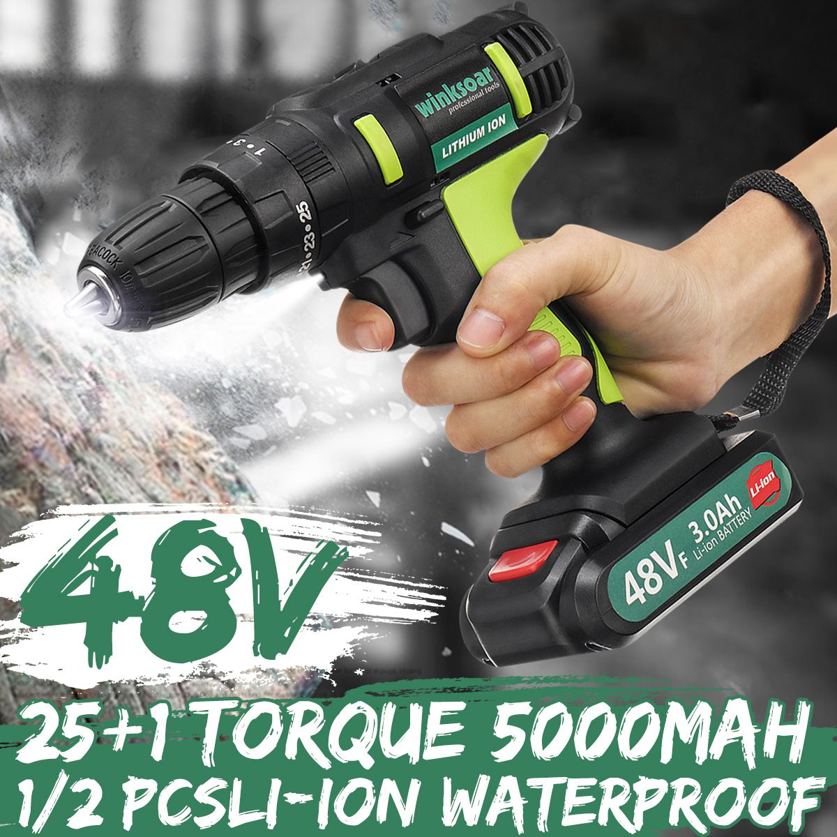 48VF-3-in-1-251-Gears-Electric-Impact-Drill-2-Speeds-Rechargeable-Screwdriver-W-LED-Light-1733392