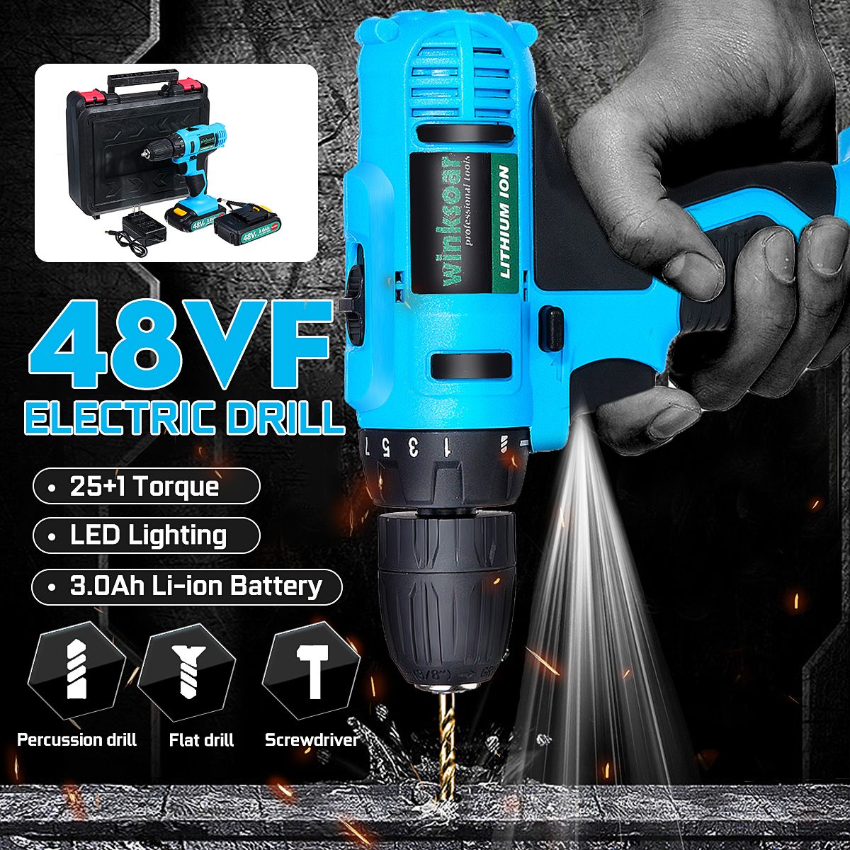 48VF-3000mAh-Electric-Drill-Cordless-Rechargeable-Power-Screwdriver-251-Torque-W-1-or-2-Li-ion-Batte-1511872