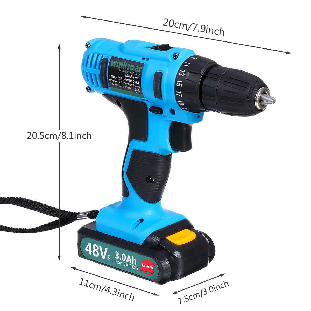 48VF-3000mAh-Electric-Drill-Cordless-Rechargeable-Power-Screwdriver-251-Torque-W-1-or-2-Li-ion-Batte-1511872