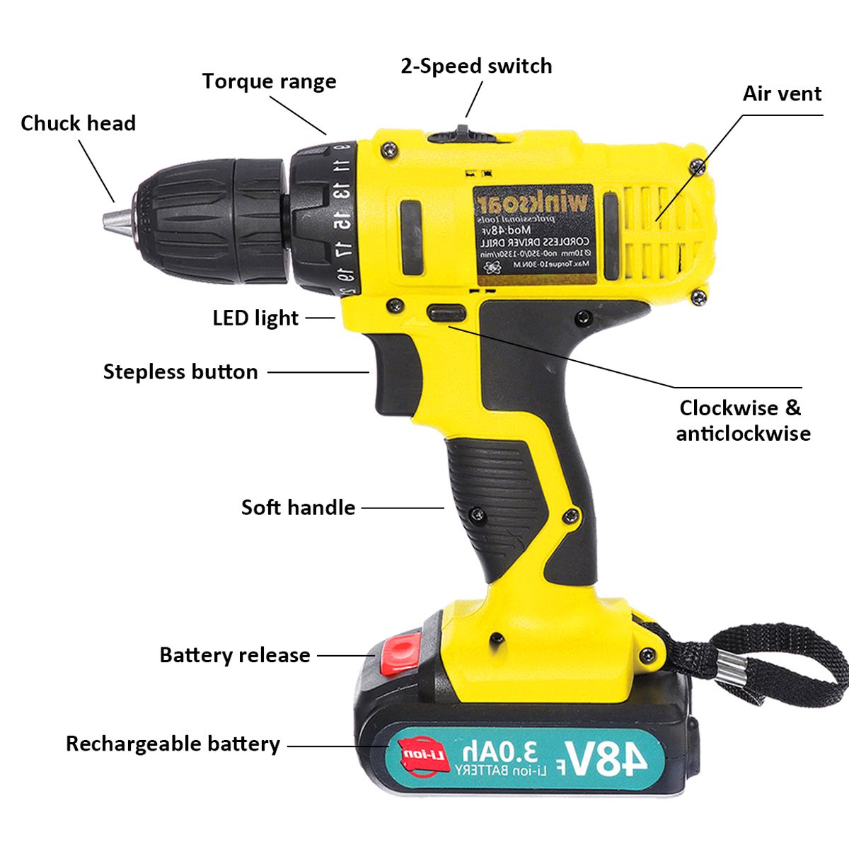 48VF-3000mAh-Electric-Drill-Rechargeable-Power-Screwdriver-251-Torque-W-1-or-2-Li-ion-Battery-1515425