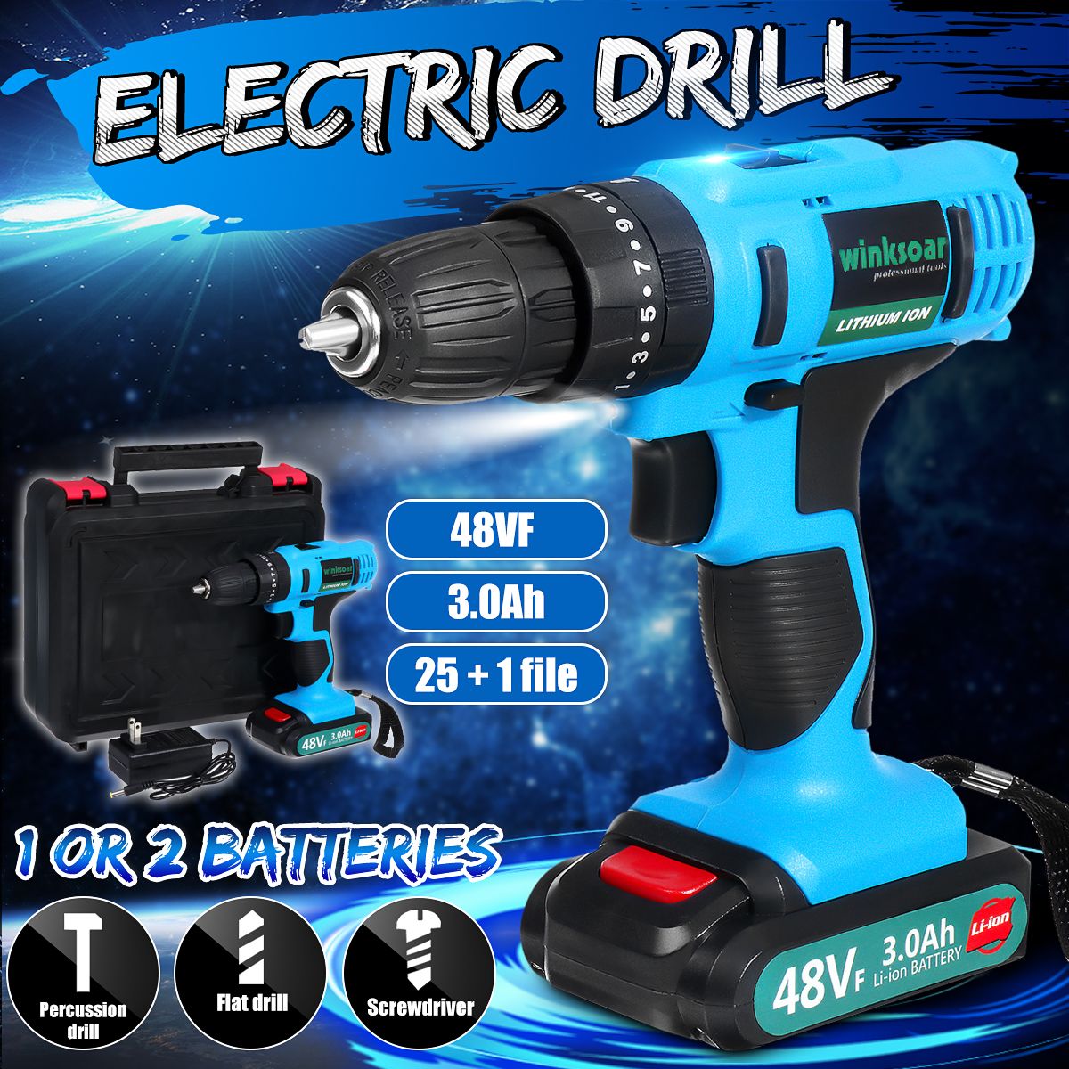 48VF-3000mAh-Electric-Impact-Drill-Rechargeable-Power-Screwdriver-251-Torque-W-1-or-2-Li-ion-Battery-1515342
