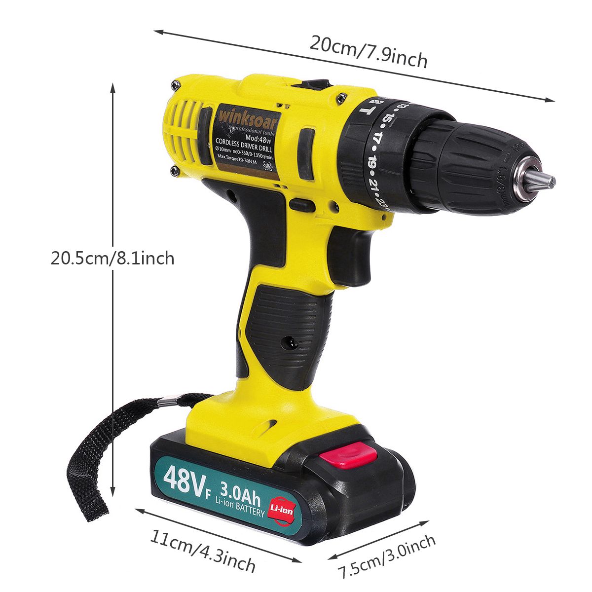 48VF-3000mAh-Electric-Screwdriver-Rechargeable-Power-Impact-Drill-251-Torque-W-1-or-2-Li-ion-Battery-1510743