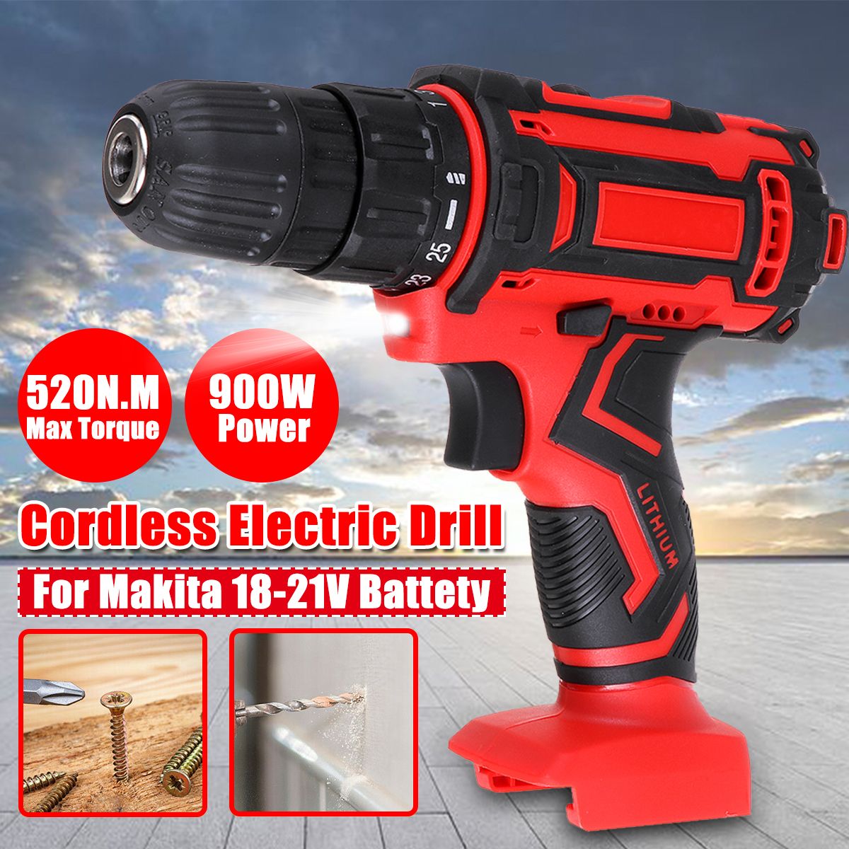 520NM-Cordless-Electric-Drill-Screwdriver-2-Speeds-Fit-For-Makita-18-21V-Battery-1749062