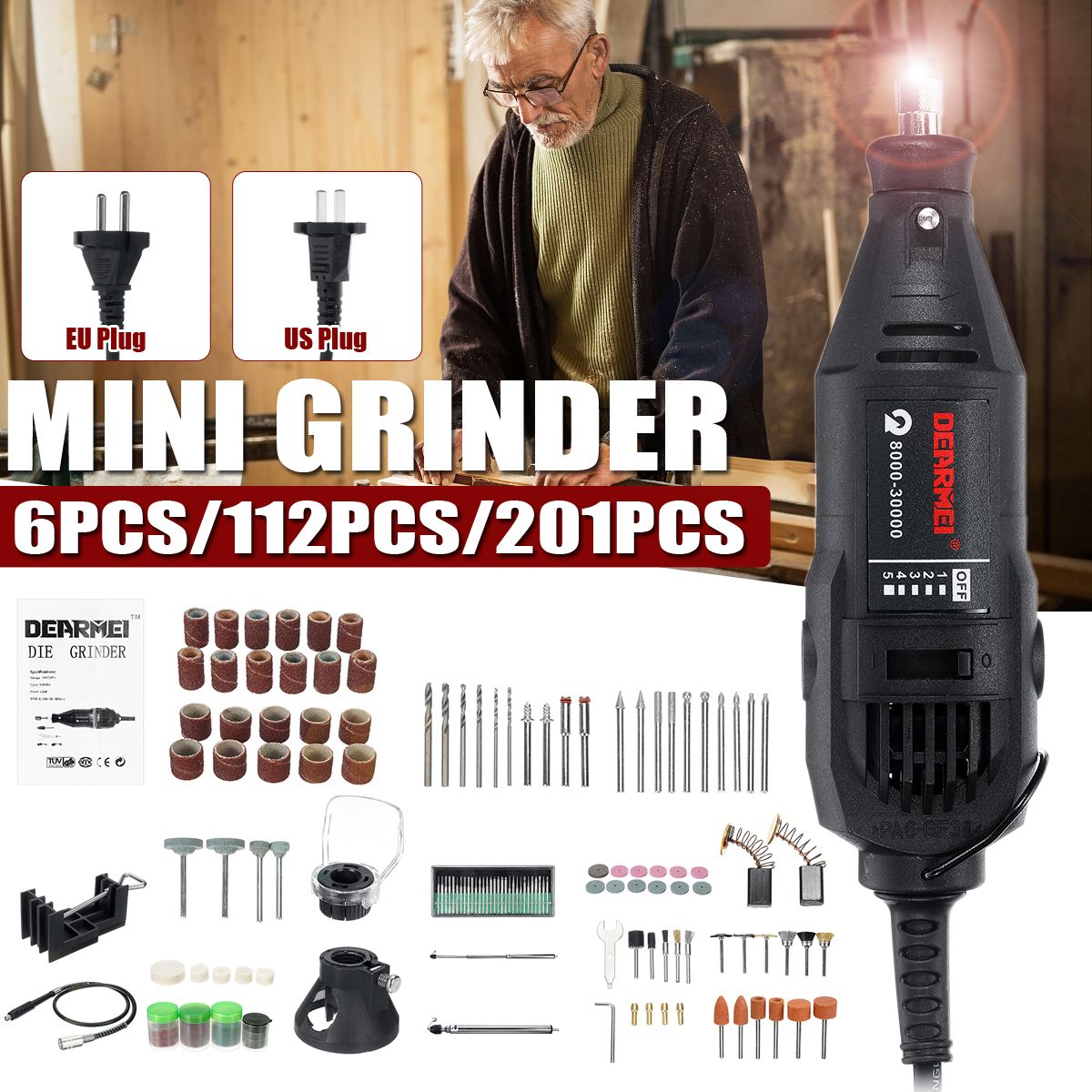 AC-220V110V-180W-Electric-Rotary-Tool-Power-Drills-Grinder-Engraver-Polisher-DIY-Tool-Micro-Electric-1705300