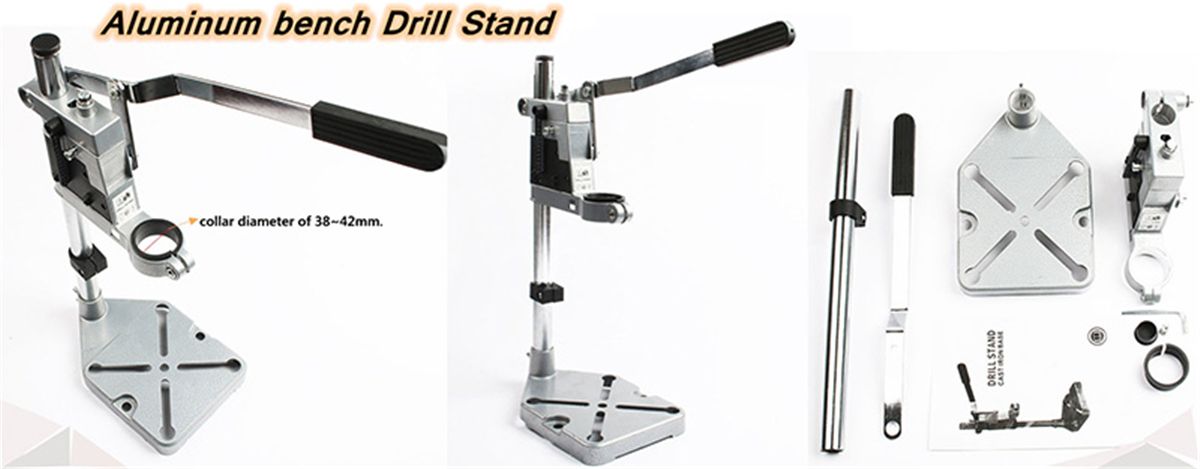 Aluminum-Drill-Stand-Holding-Holder-Bracket-Single-Head-Rack-Drill-Holder-Grinder-Accessories-For-Wo-1760076