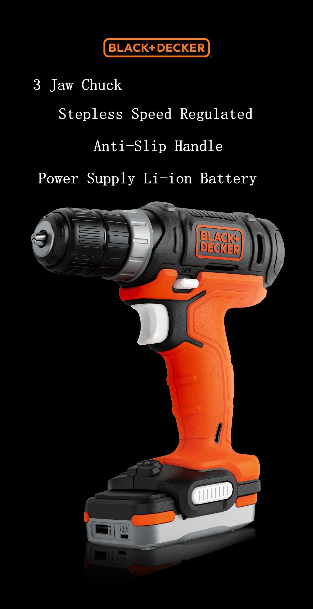 BlackampDecker-12V-Li-ion-USB-Power-Supply-Electric-Drill-Gopack-3-Jaw-Ckuck-Power-Drill-Driver-10mm-1558885
