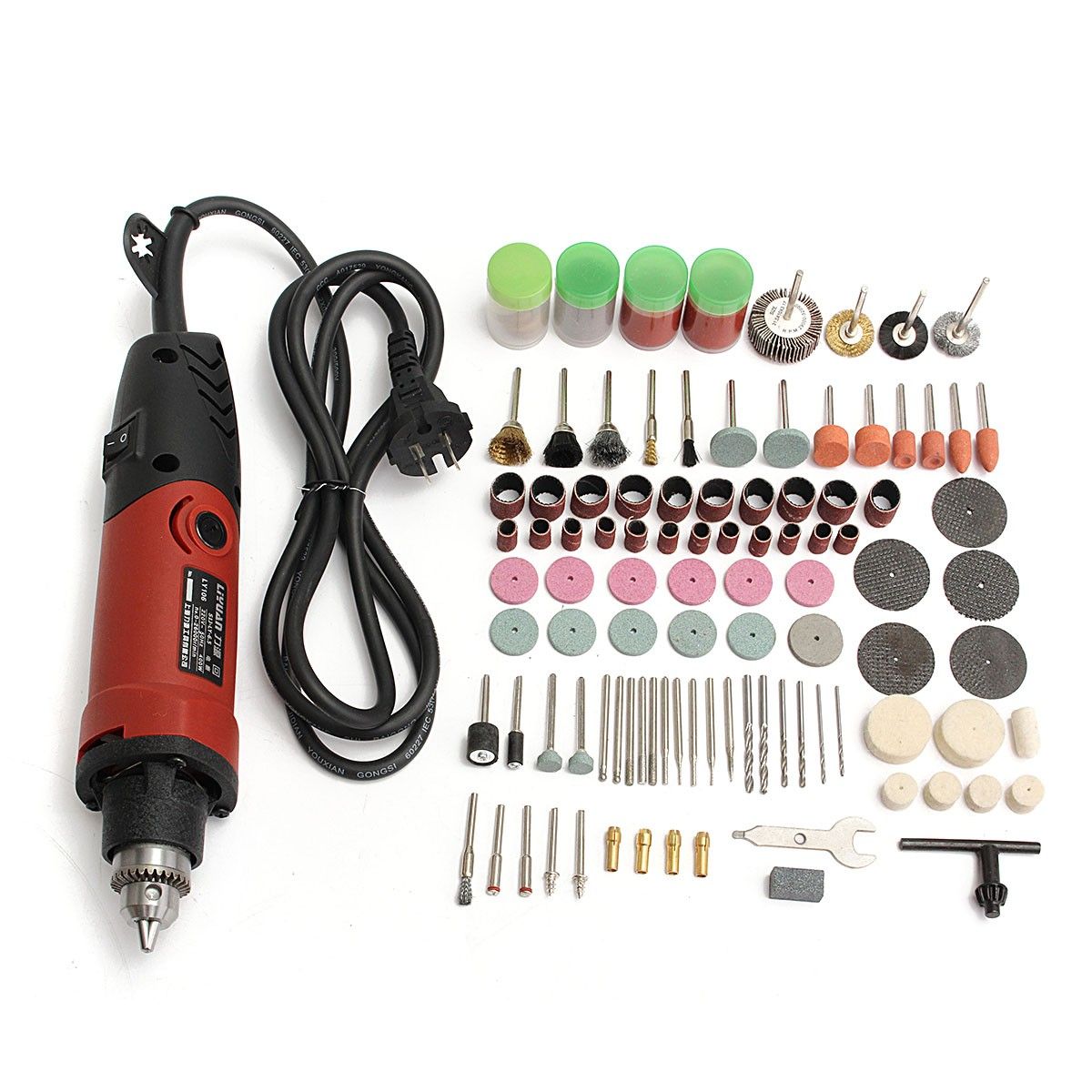 Drillpro-400W-220V-Electric-Drill-Grinder-Variable-Speed-Rotary-Tool-With-161pcs-Accessories-1101811
