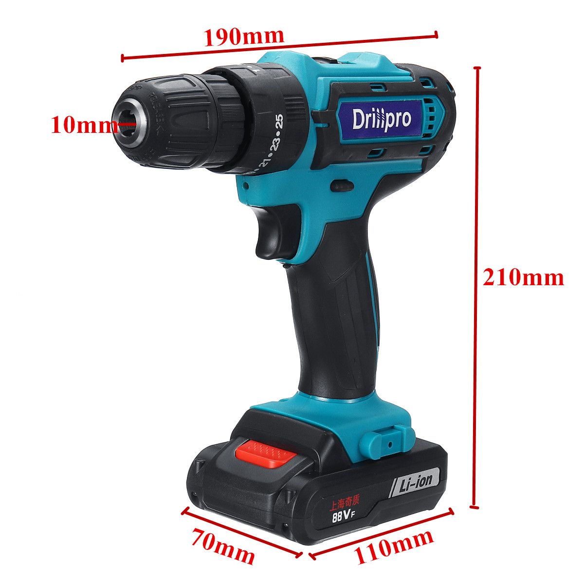 Drillpro-88VF-Cordless-Electric-Impact-Drill-Li-ion-Battery-Rechargeable-253-Torque-Screwdriver-Bit-1523062