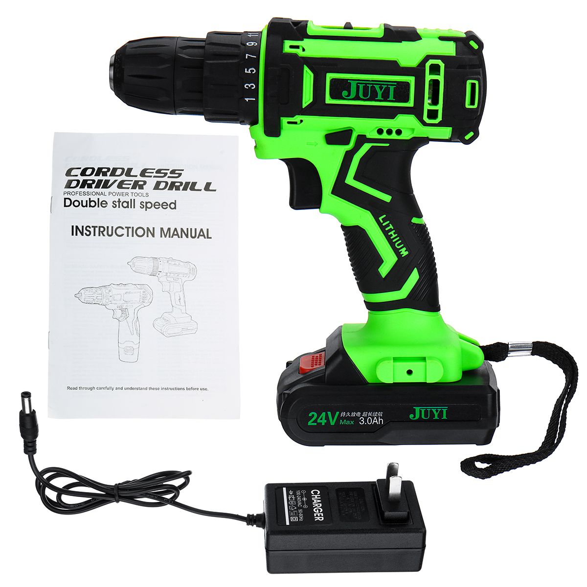 JUYI-12V24V-Lithium-Battery-Power-Drill-Cordless-Rechargeable-2-Speed-Electric-Driver-Drill-1557515