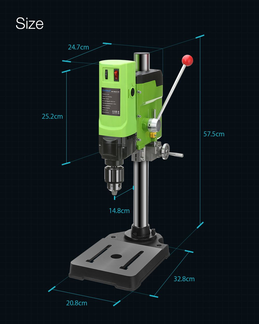 Minleaf-ML-BD1-Bench-Drill-Stand-1050W-Mini-Electric-Bench-Drilling-Machine-Drill-Chuck-3-16mm-1677715