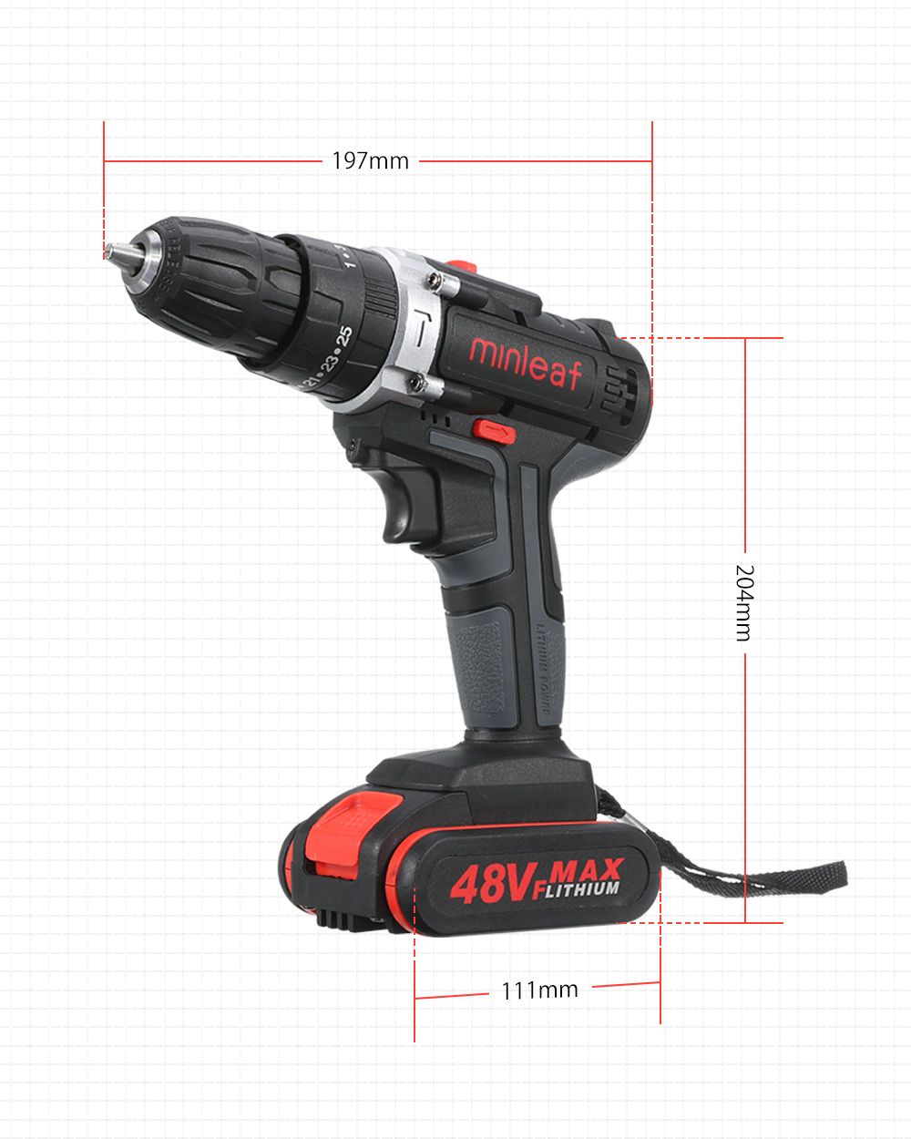 Minleaf-ML-ED1-48VF-Cordless-Electric-Impact-Drill-Rechargeable-Drill-Screwdriver-W-2pc-Li-ion-Batte-1765960
