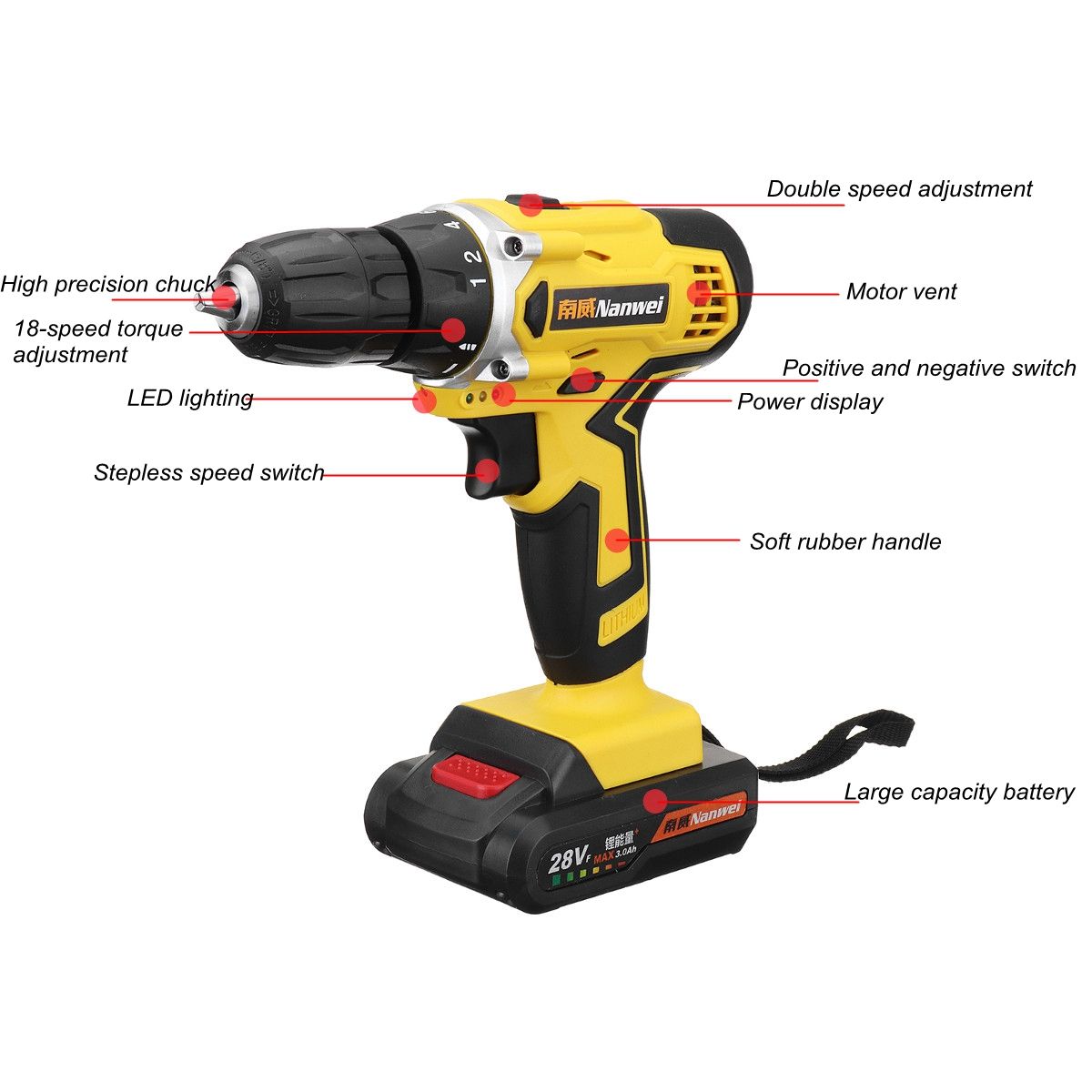 NW-28SY-2-28V-Cordless-Drill-Driver-Rechargable-Electric-Drill-Power-Drills-Driver-08-10mm-1414379