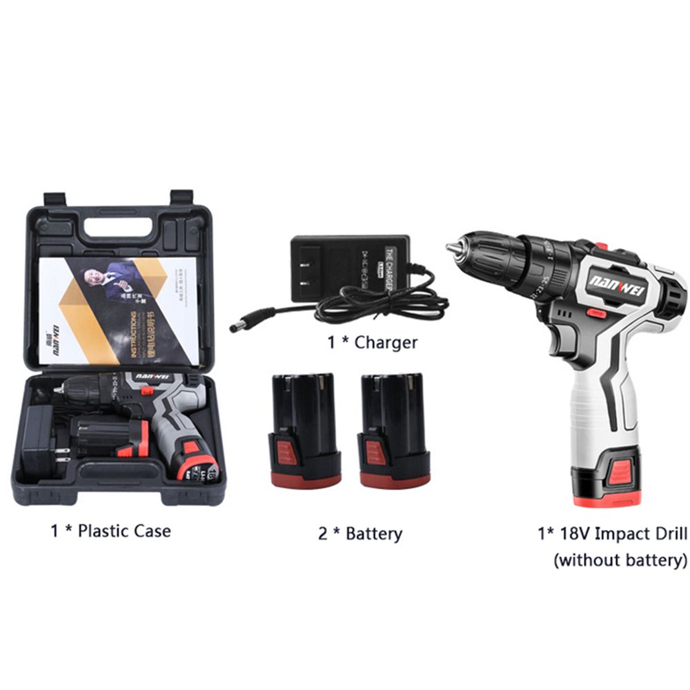 Nanwei-18V-Brushed-Impact-Drill-27NM-Li-ion-Rechargeable-Electric-Flat-Drill-Screw-Driver-2-Speeds-2-1695925