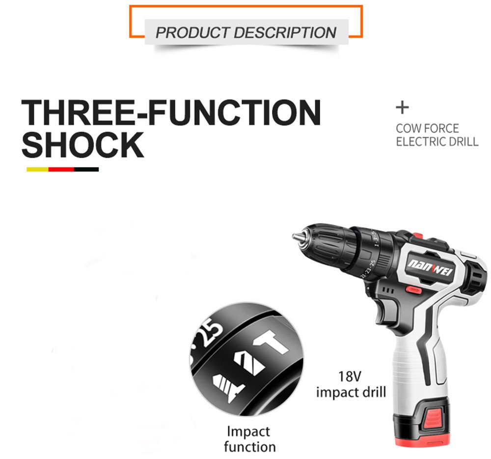 Nanwei-18V-Brushed-Impact-Drill-27NM-Li-ion-Rechargeable-Electric-Flat-Drill-Screw-Driver-2-Speeds-2-1695925