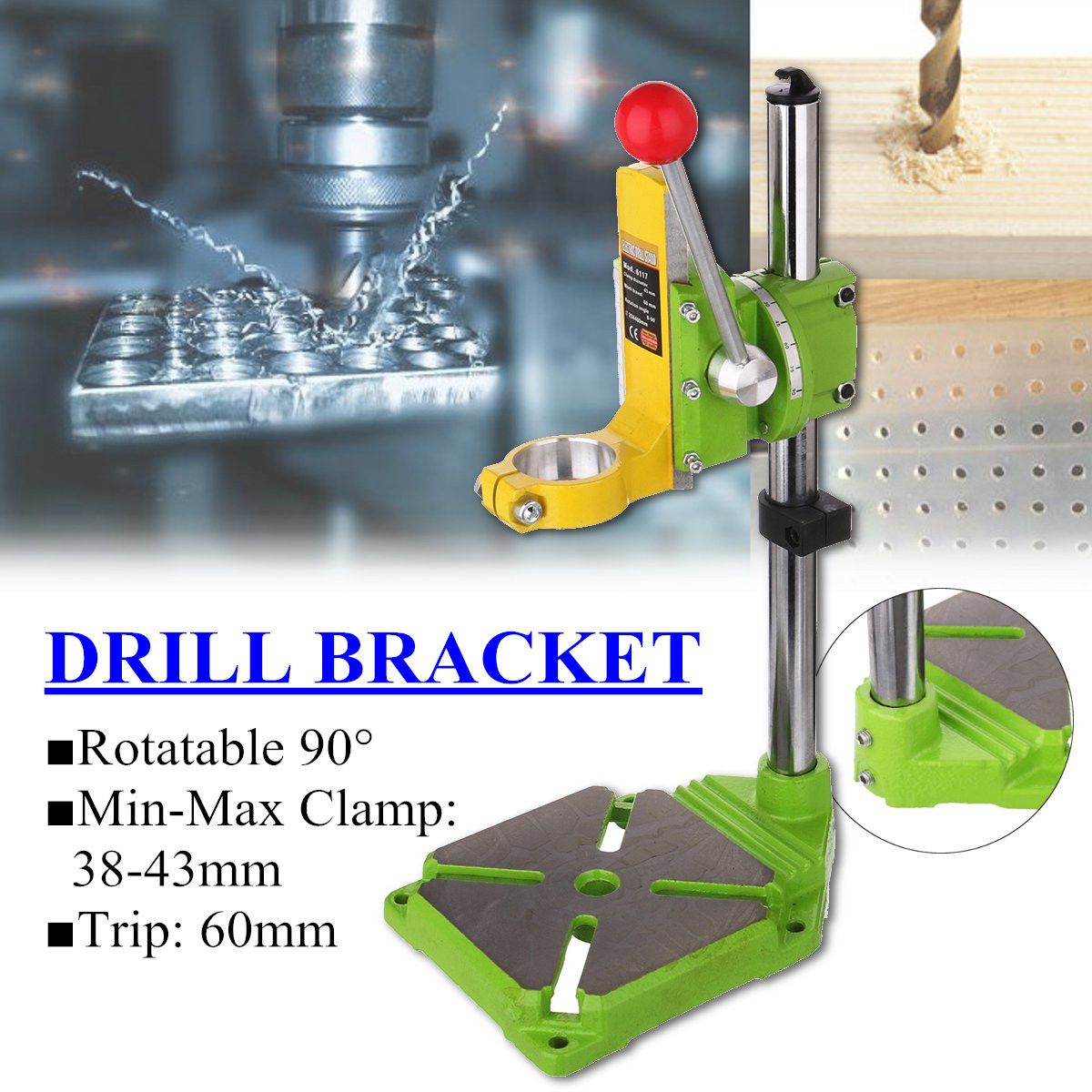 Pro-Electric-Stand-90deg-Rotating-Bracket-Drill-Carrier-Drill-Fixed-Frame-1371374