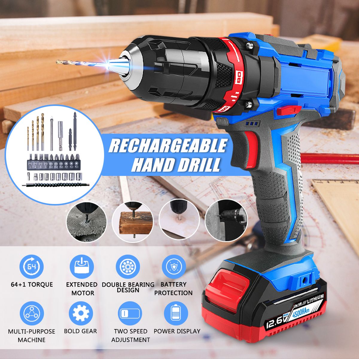 Profession-Dual-Speed-Power-Drill-Cordless-Electric-Screwdriver-with-27Pcs-Accessories-1374968