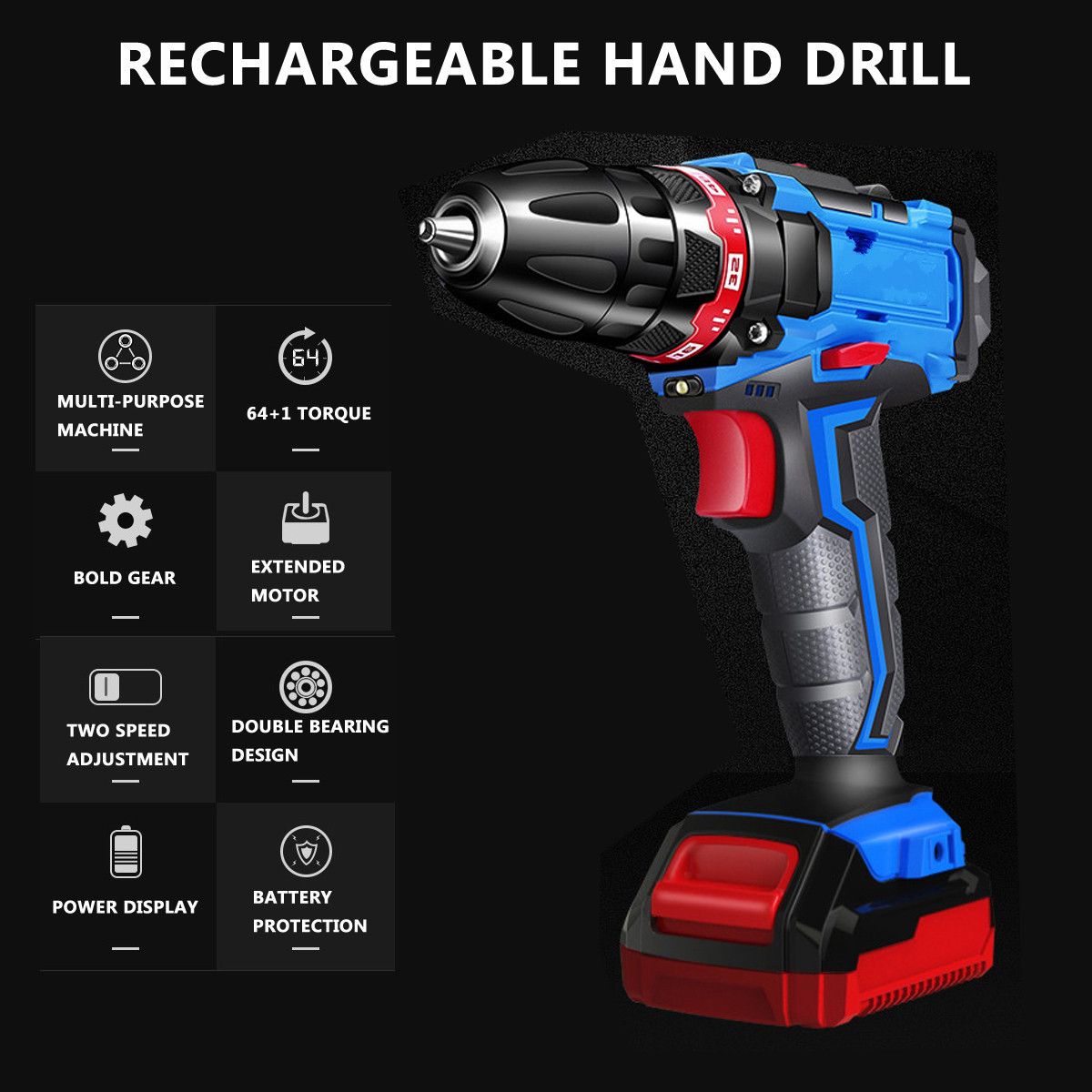 Profession-Dual-Speed-Power-Drill-Cordless-Electric-Screwdriver-with-27Pcs-Accessories-1374968